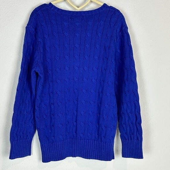 Polo Ralph Lauren Cable Knit Sweater Blue Youth 7 - Picture 4 of 8